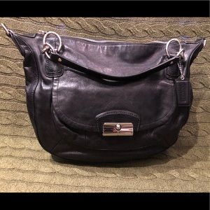 Coach Kristen black leather handbag